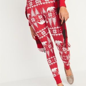 Old Navy Christmas Thermal-Knit Pajama Leggings